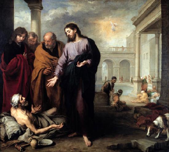 Christ healing the Paralytic at the Pool of Bethesda, Bartolome Esteban Murillo